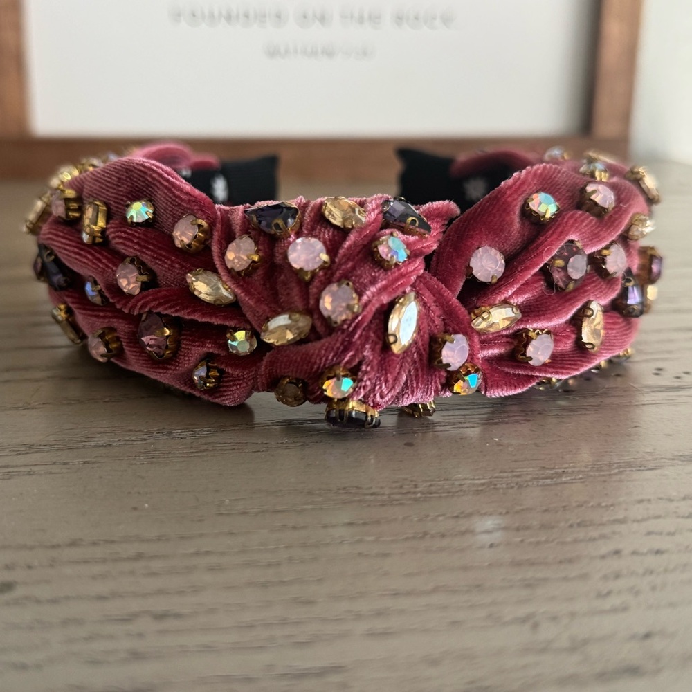 Embellished maroon 💎 Headband